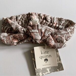 Kate Quinn Floral Kids Headband - Brown and Pink